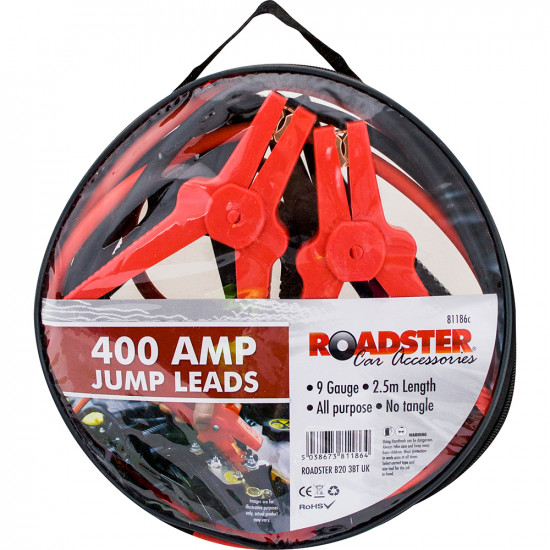 Heavy Duty Car Van Jump Leads Long Booster Cables Start 100 200 400 600 Amp New