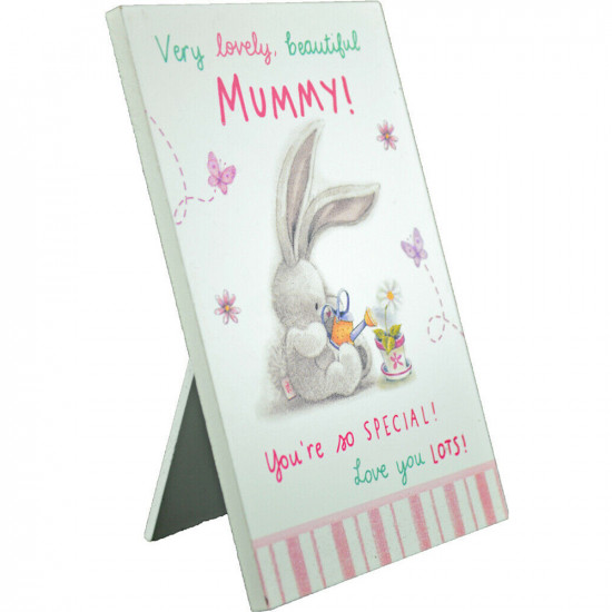 Bebunni Mummy Mdf Plaque Sign Gift Set Mantle Wooden Desk Stand Home Hanging New