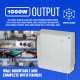 2kw Downflow Bathroom Fan Heater - Indoor 2000w Electric Down Flow Heat Kitchen Wall Mounted Winter image