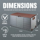 Brown Outdoor Garden Plastic Storage Seat Utility Chest Cushion Shed Box Tools image