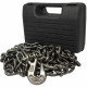 14Ft Heavy Duty Recovery Tow Towing Chain Grab Clevis Hooks In Carry Case image