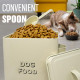 New Dog Food Storage Container With Scoop Enamel Lid Tin Home Retro Vintage Household, Pet Accessories image