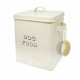New Dog Food Storage Container With Scoop Enamel Lid Tin Home Retro Vintage Household, Pet Accessories image