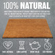 Heavy Duty Non Slip Natural Coco Door Mat - For Home Coir Welcome Entrance Porch 40cm x 60cm Household, Home Furniture image