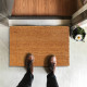 Heavy Duty Non Slip Natural Coco Door Mat - For Home Coir Welcome Entrance Porch 40cm x 60cm Household, Home Furniture image