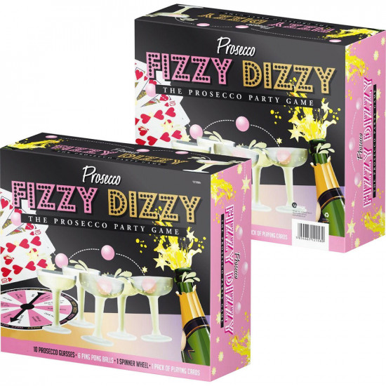 20Pc Prosecco Fizzy Dizzy Party Game Drinking Ping Pong Glass Ball Xmas Fun New