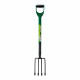 Garden Border Digging Fork - For Gardening Pvc Handle Tool Carbon Steel 4 Tooth image