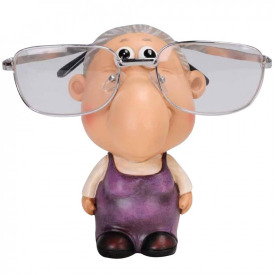 Grandma Glasses Holder Stand Nose Rack - Reading Spectacles Holders, Gift Set for Sunglasses & Normal Glasses | Novelty Decor Fun Specs Sun image