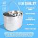 Galvanised Metal Mop Bucket With Wringer 16L Metal Bucket Durable Mop And Bucket image