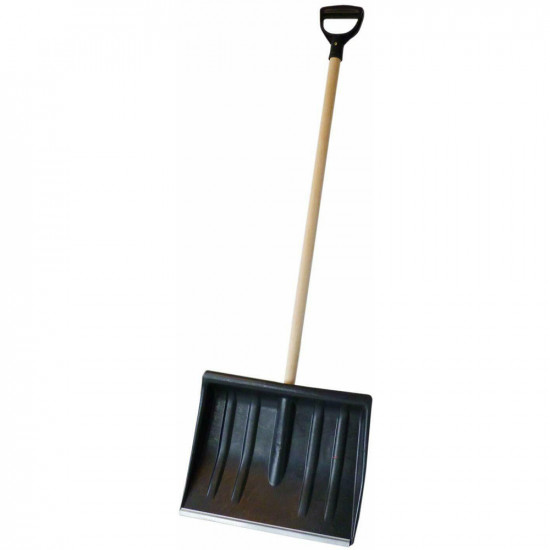 120Cm Snow Shovel Pusher Scooper Mucking Out Clearing Car Spade Winter Metal 1.2