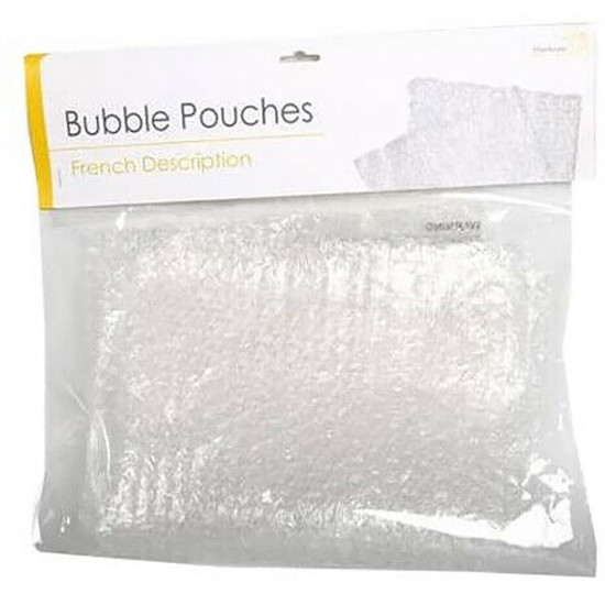 6 X Bubble Wrap Clear Plastic Bags Pouches Jiffy Bag 39Cm X 25Cm Anti Static New
