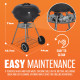 60Cm Kettle Barbecue Bbq Grill Outdoor Charcoal Patio Cooking Portable Round image