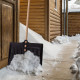 130cm Snow Shovel Pusher Scooper Mucking Out Clearing Car Spade Winter Metal 1.3M image