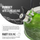 2.5L Metallic Green Stainless Steel Lightweight Whistling Kettle Camping Fast Boil Fishing New Kitchenware, Kettles & Flasks image