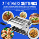 Stainless Steel Pasta Maker - For Lasagne Spaghetti Tagliatelle Ravioli Machine 7 Thickness Settings image