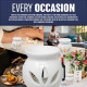 2 X Shape Oil Burner Fragrance Granules Wax Melts Tea Light Ceramic Xmas New Household, Candles & Fresheners image