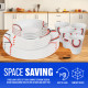 16Pc Dinner Set Bowl Plate Mug Soup Side Porcelain Cup Gift Kitchen Service New image