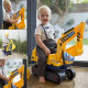 Ride on Excavator Digger - Pretend Construction Play, With Manual Shovel, Foot-To-Floor Ride-On Toy Scooter image