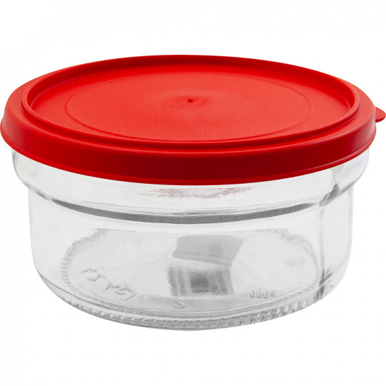 Set Of 2 Trend Glass Storage Box Kitchen Food Holder Organiser Lid Container 