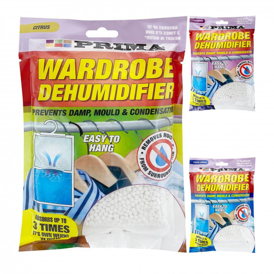 4 X Scented Portable Hanging Wardrobe Dehumidifier For Damp Mould Moisture Home image
