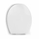 D Shaped Toilet Seat - Soft Close Easy to Install Fittings Included Heavy Duty White Toilet Seats Home
