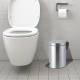 New Metal 3L Chrome Pedal Bin Kitchen Toilet Rubbish Hygienic Home Paper Dustbin Household, Miscellaneous image