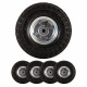 2 x 10" Pneumatic Sack Truck Trolley Wheel Barrow Tyre Tyres Wheels 4.10/3.5-4.0