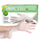 300pc Medium Clear Powder Free Vinyl Blue Disposable Gloves Multi Work Food image