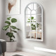 White Window Style Mirror Living Room Decor Hallway Home Panel Wall Glass 70Cm image