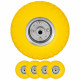 10" Yellow Pneumatic Sack Truck Trolley Wheel Barrow Tyres Wheels 4.10/3.5-4.0